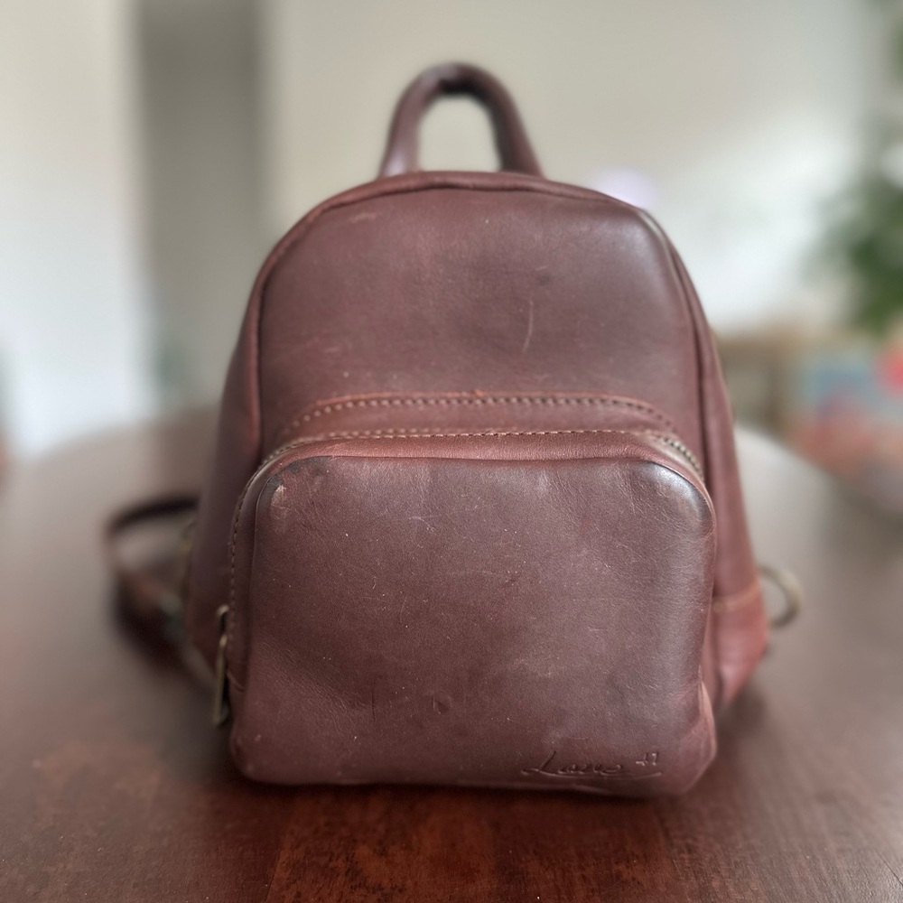 Elegant Brown Leather Handbag